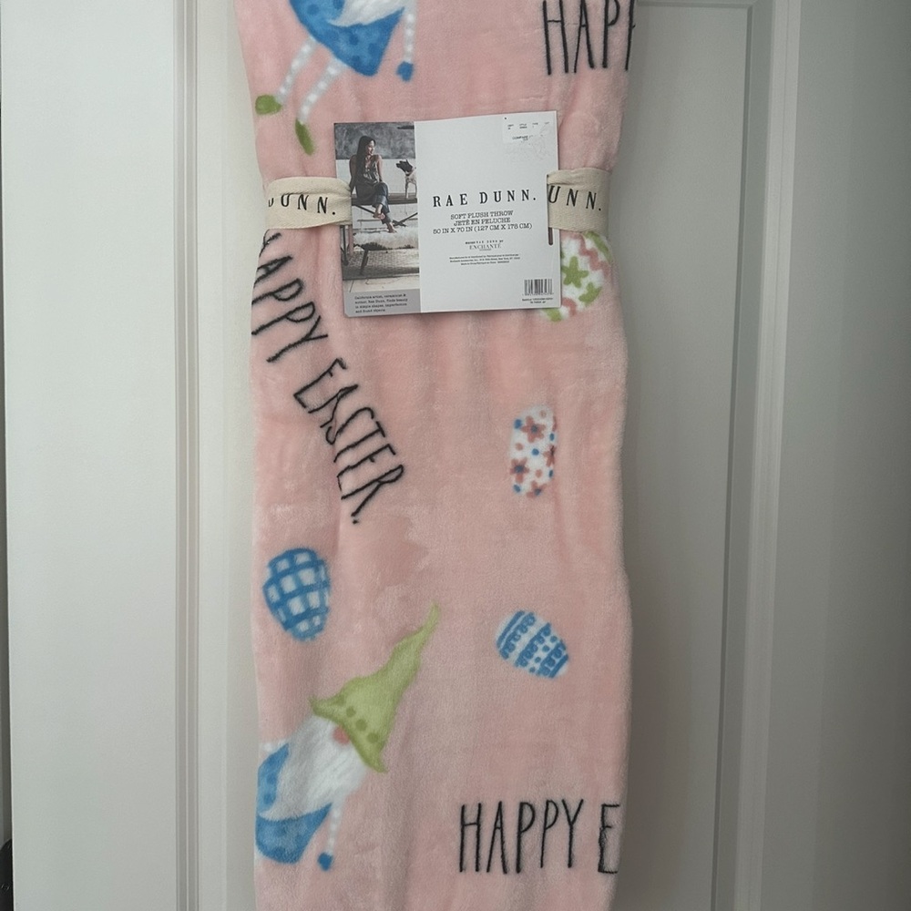 Rae Dunn New Gnome Easter Throw Blanket